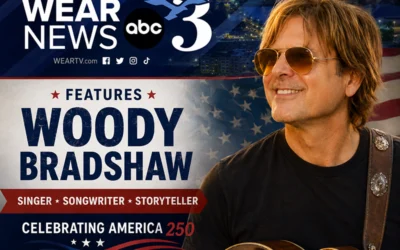 WEAR Channel 3 News Features Gulf Breeze Native Songwriter Woody Bradshaw Celebrating America 250 with New Anthem